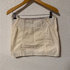 Free People Striped Cream Skirt